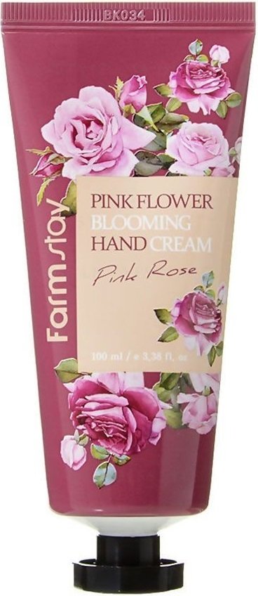 Farm stay pink flower hand cream 100 ml, rose flower