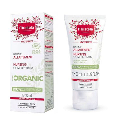 Mustela Nursing Comfort Balm 30ml - Vegan, Fragrance-Free, Pregnancy Safe