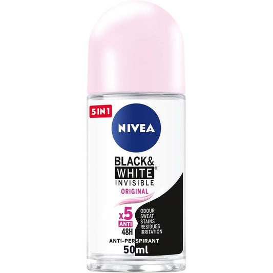 Nivea Black & White Invisible Smooth Roll-On - 50ml