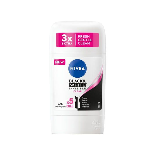 Nivea Black & White Clear Stick 50 ml