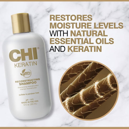 CHI Keratin Reconstructing Shampoo – 12 oz 355ml