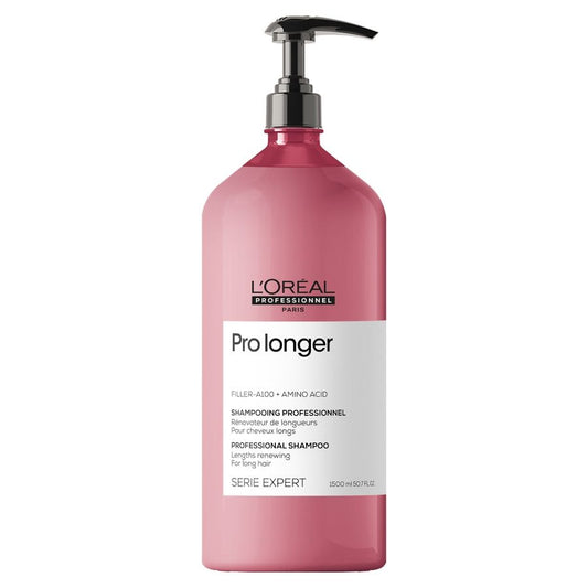 L'Oréal Professionnel Pro Longer Shampoo for Long Hair with Thinned Ends, With Filler-A100 and Amino Acid, Serie Expert 1500ml