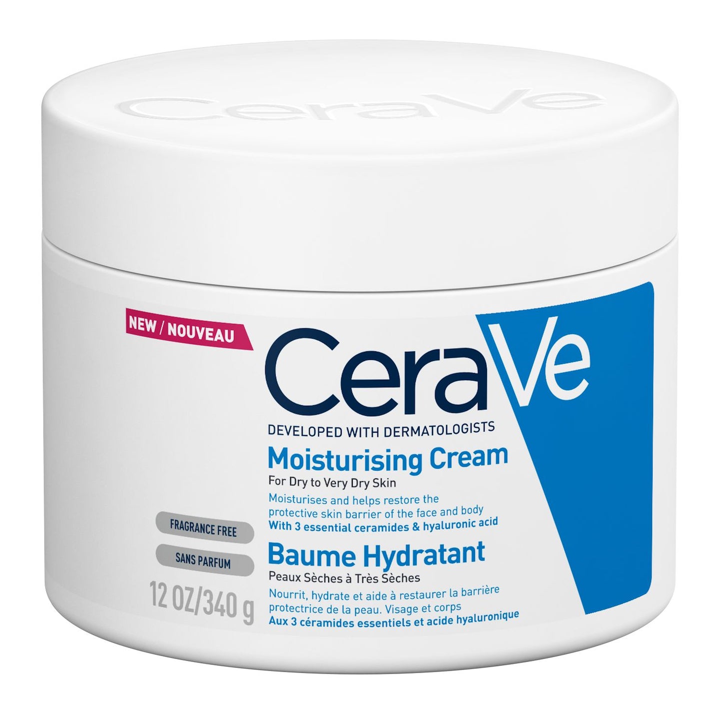 CeraVe Moisturising Cream – 340ml (Dry to Very Dry Skin)