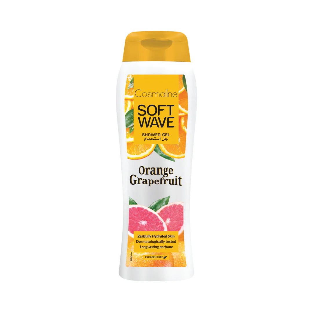 Cosmaline Soft Wave Shower Gel – Orange Grapefruit (400 ml)