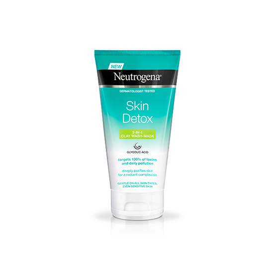 Neutrogena Face Wash Mask, Skin Detox, Clarifying Clay, 150ml