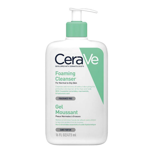 CeraVe Foaming Cleanser – 473ml (Oily to Normal Skin)